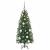 Brad de Crăciun artificial cu 150 LED Verde 120 cm PE și PVC GartenMobel Dekor