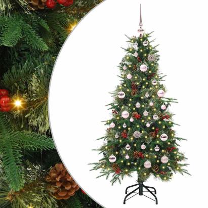 Brad de Crăciun artificial cu ramuri articulare Verde 150 cm GartenMobel Dekor