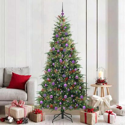 Brad de Crăciun artificial cu ramuri articulare Verde 210 cm GartenMobel Dekor