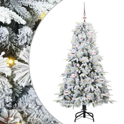 Brad de Crăciun artificial cu ramuri articulare Verde 150 cm GartenMobel Dekor