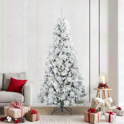 Brad de Crăciun artificial cu ramuri articulare Verde 210 cm GartenMobel Dekor