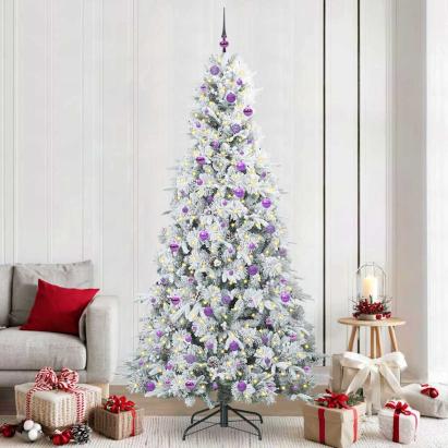 Brad de Crăciun artificial cu ramuri articulare Verde 240 cm GartenMobel Dekor