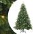 Brad de Crăciun artificial cu 300 LED Verde 240 cm PE și PVC GartenMobel Dekor