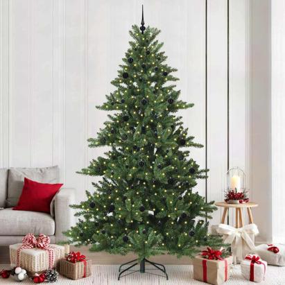 Brad de Crăciun artificial cu ramuri articulare Verde 240 cm GartenMobel Dekor