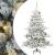 Brad de Crăciun artificial cu ramuri articulare Alb 150 cm PVC GartenMobel Dekor