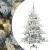 Brad de Crăciun artificial cu ramuri articulare Alb 150 cm PVC GartenMobel Dekor