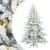 Brad de Crăciun artificial cu ramuri articulare Alb 180 cm PVC GartenMobel Dekor