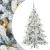 Brad de Crăciun artificial cu ramuri articulare Alb 180 cm PVC GartenMobel Dekor