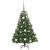 Brad de Crăciun artificial cu 150 LED Verde 120 cm PE și PVC GartenMobel Dekor