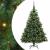 Brad de Crăciun artificial cu 150 LED Verde 120 cm PE și PVC GartenMobel Dekor
