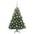 Brad de Crăciun artificial cu 150 LED Verde 120 cm PE și PVC GartenMobel Dekor