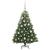 Brad de Crăciun artificial cu 150 LED Verde 120 cm PE și PVC GartenMobel Dekor