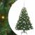Brad de Crăciun artificial cu 150 LED Verde 120 cm PE și PVC GartenMobel Dekor