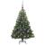Brad de Crăciun artificial cu 150 LED Verde 120 cm PE și PVC GartenMobel Dekor