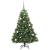 Brad de Crăciun artificial cu 150 LED Verde 150 cm PE și PVC GartenMobel Dekor