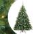 Brad de Crăciun artificial cu 300 LED Verde 240 cm PE și PVC GartenMobel Dekor