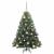 Brad de Crăciun artificial cu 150 LED Verde 120 cm PE și PVC GartenMobel Dekor