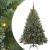 Brad de Crăciun artificial cu 150 LED Verde 120 cm PE și PVC GartenMobel Dekor