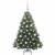 Brad de Crăciun artificial cu 150 LED Verde 120 cm PE și PVC GartenMobel Dekor