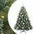 Brad de Crăciun artificial cu 150 LED Verde 120 cm PE și PVC GartenMobel Dekor