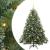 Brad de Crăciun artificial cu 150 LED Verde 120 cm PE și PVC GartenMobel Dekor