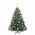 Brad de Crăciun artificial cu 150 LED Verde 120 cm PE și PVC GartenMobel Dekor