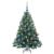 Brad de Crăciun artificial cu 150 LED Verde 120 cm PE și PVC GartenMobel Dekor