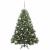 Brad de Crăciun artificial cu 150 LED Verde 150 cm PE și PVC GartenMobel Dekor