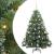 Brad de Crăciun artificial cu 150 LED Verde 150 cm PE și PVC GartenMobel Dekor
