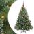 Brad de Crăciun artificial cu 150 LED Verde 150 cm PE și PVC GartenMobel Dekor