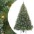 Brad de Crăciun artificial cu 300 LED Verde 240 cm PE și PVC GartenMobel Dekor