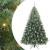 Brad de Crăciun artificial cu 300 LED Verde 240 cm PE și PVC GartenMobel Dekor