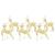 Renii LED cu 180 LED 6 pcs Auriu 64 x 42 x 15 cm PET GartenMobel Dekor