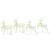 Renii LED cu 80 LED 4 pcs Multicolor 64 x 42 x 15 cm PET GartenMobel Dekor