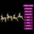 Renii LED cu 80 LED 4 pcs Multicolor 64 x 42 x 15 cm PET GartenMobel Dekor