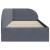Cadru de pat colțar cu headboard Gri închis 80 x 200 cm Catifea GartenMobel Dekor