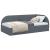 Cadru de pat colțar cu headboard Gri închis 80 x 200 cm Catifea GartenMobel Dekor