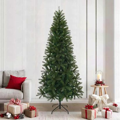 Brad de Crăciun artificial Verde 240 cm PVC, PE și oțel GartenMobel Dekor