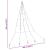 Brad de Crăciun LED cu 112 LED Alb cald 511 cm Metal GartenMobel Dekor