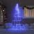 Brad de Crăciun LED cu 168 LED albastru 511 cm Metal GartenMobel Dekor