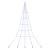 Brad de Crăciun LED cu 168 LED albastru 511 cm Metal GartenMobel Dekor