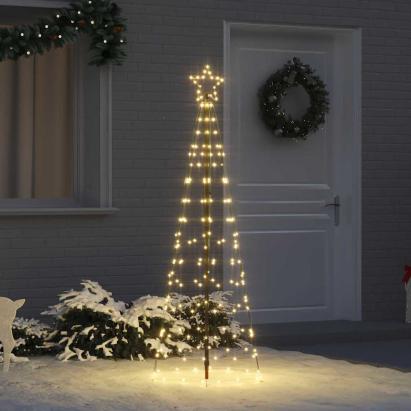 Brad de Crăciun LED cu 390 LED Alb cald 250 cm Fier GartenMobel Dekor