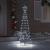 Brad de Crăciun LED cu 390 LED Alb rece 250 cm Fier GartenMobel Dekor