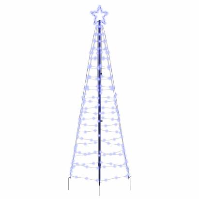Brad de Crăciun LED cu 390 LED albastru 250 cm Fier GartenMobel Dekor