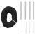 Brad de Crăciun LED cu 800 LED Alb cald 400 cm Fier GartenMobel Dekor