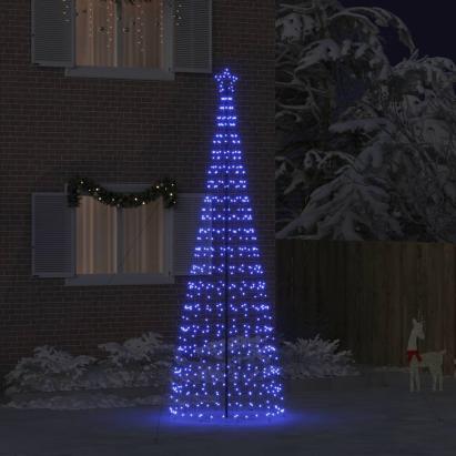 Brad de Crăciun LED cu 800 LED albastru 400 cm Fier GartenMobel Dekor