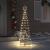 Brad de Crăciun LED cu 390 LED cu suport Alb cald 250 cm Fier GartenMobel Dekor