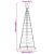 Brad de Crăciun LED cu 390 LED Multicolour 250 cm Fier GartenMobel Dekor