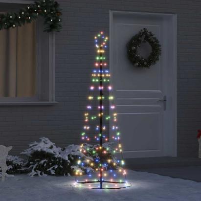 Brad de Crăciun LED cu 390 LED Multicolour 250 cm Fier GartenMobel Dekor