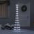 Brad de Crăciun LED Alb rece 138.5 x 138.5 x 399 cm Metal GartenMobel Dekor